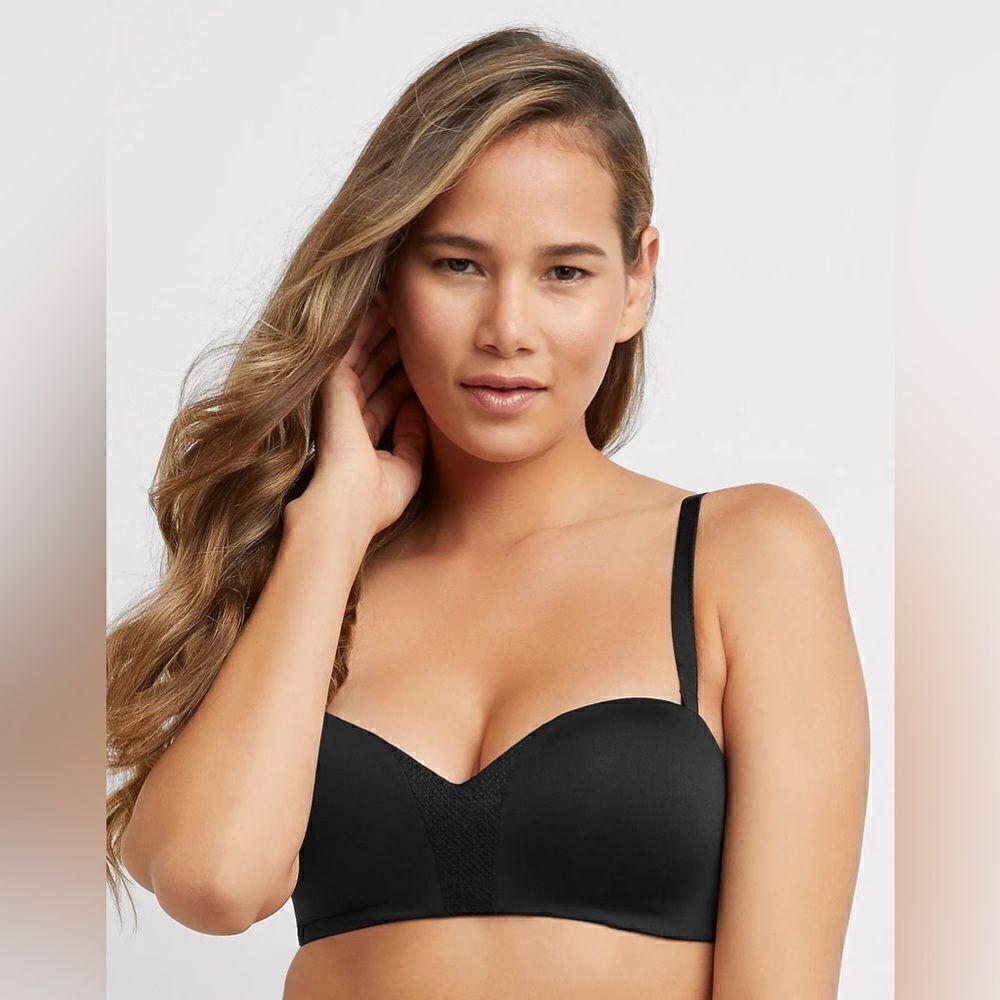 Maidenform NWT Strapless Wireless Bra - 5 way wear in black Size 40DD